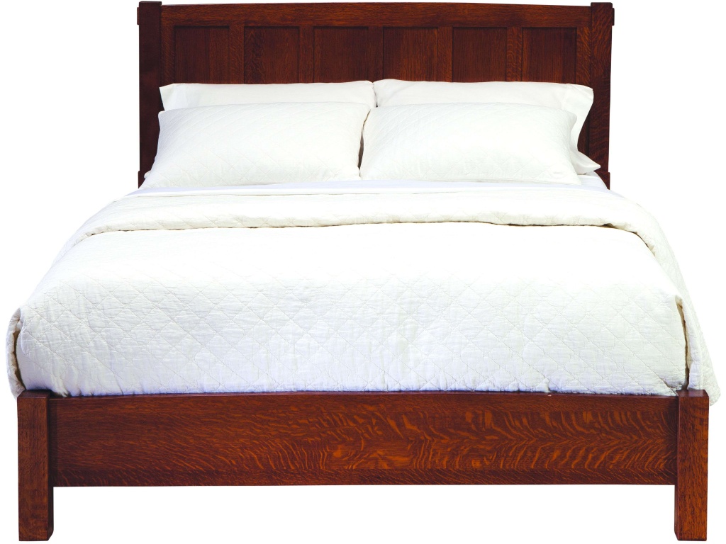 American Craftsman Panel Bed With Rails - main image